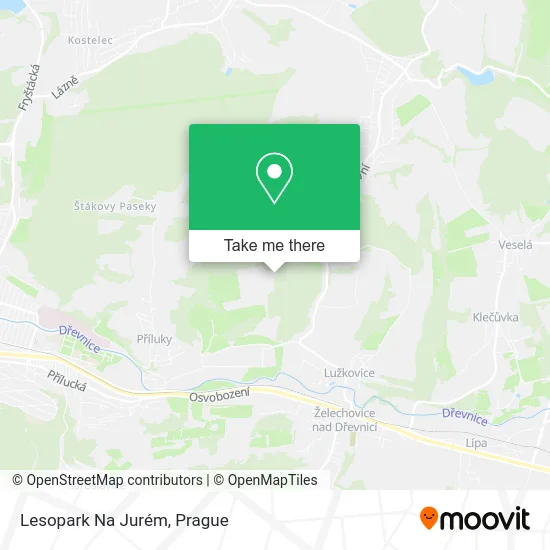 Карта Lesopark Na Jurém