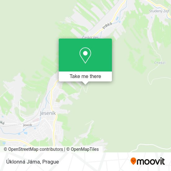 Úklonná Jáma map
