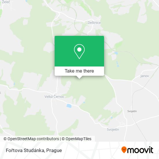 Fořtova Studánka map