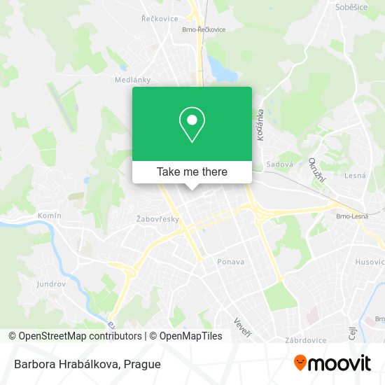 Barbora Hrabálkova map