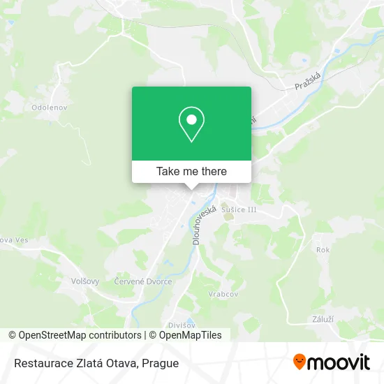 Карта Restaurace Zlatá Otava