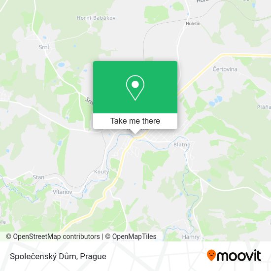 Společenský Dům map