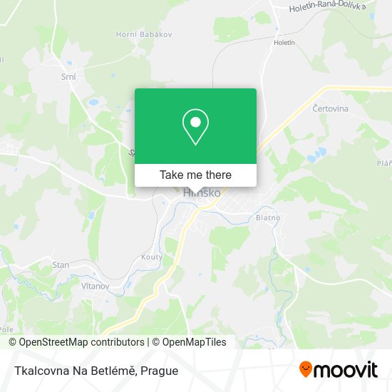 Tkalcovna Na Betlémě map
