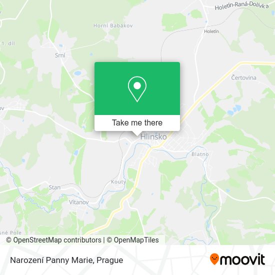 Narození Panny Marie map