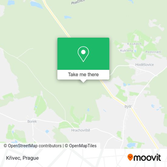 Карта Křivec