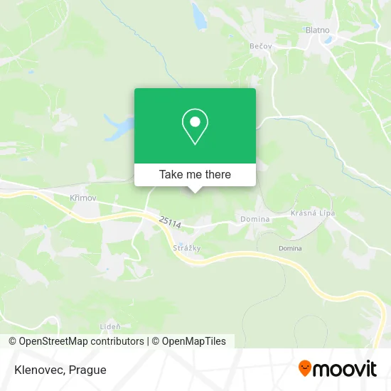 Карта Klenovec