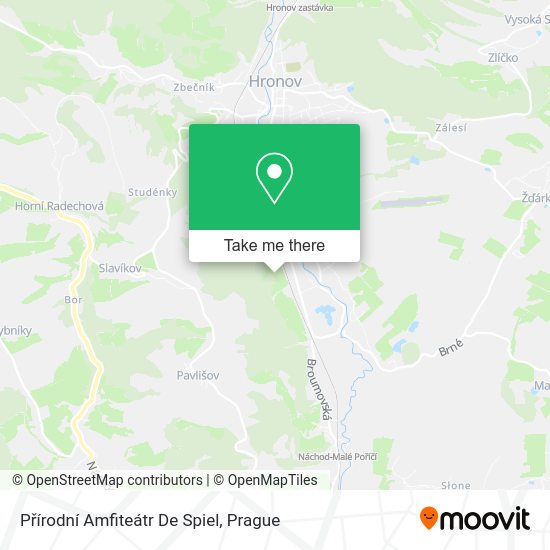 Přírodní Amfiteátr De Spiel map