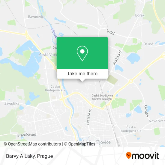 Карта Barvy A Laky