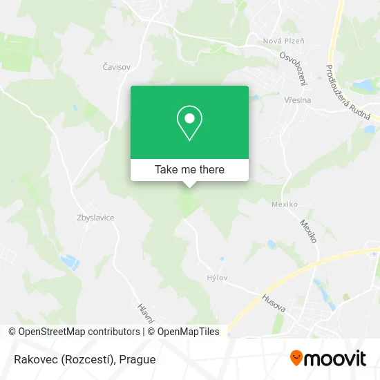 Rakovec (Rozcestí) map