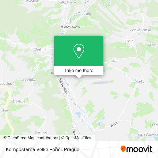 Kompostárna Velké Poříčí map