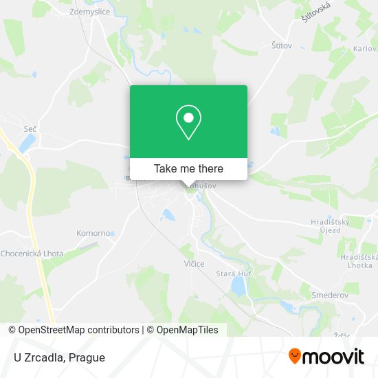 Карта U Zrcadla