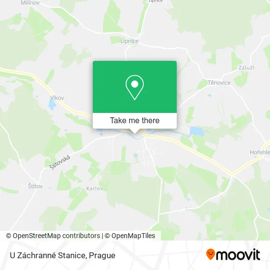 Карта U Záchranné Stanice