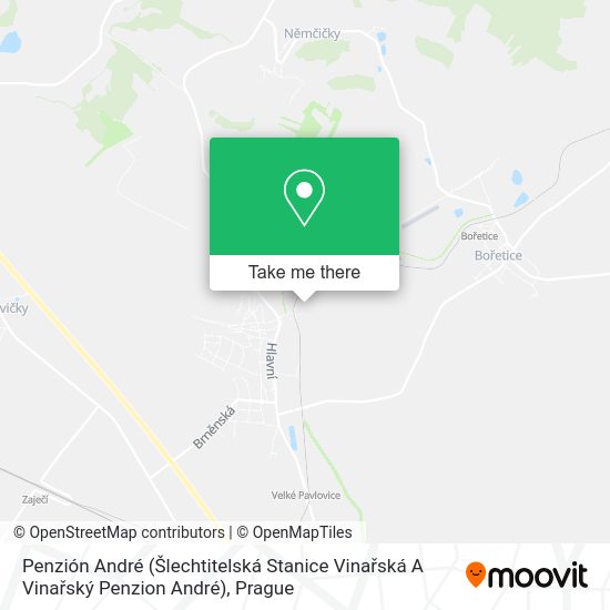Penzión André (Šlechtitelská Stanice Vinařská A Vinařský Penzion André) map