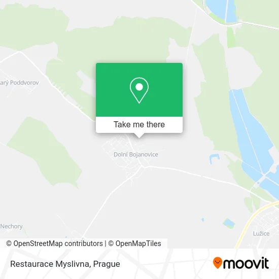 Карта Restaurace Myslivna