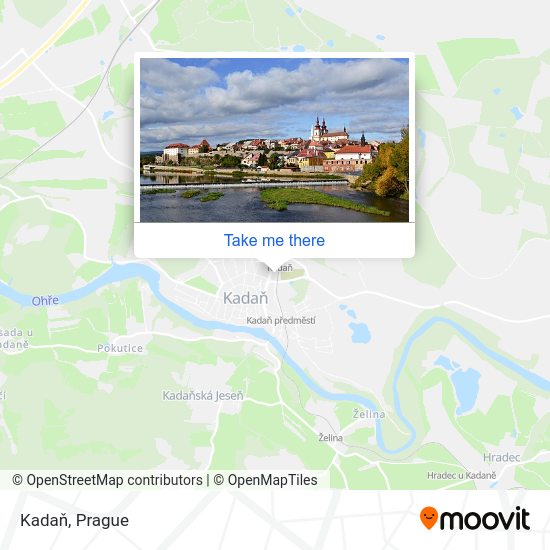 Kadaň map