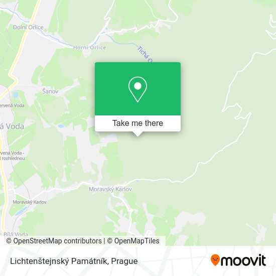 Lichtenštejnský Památník map