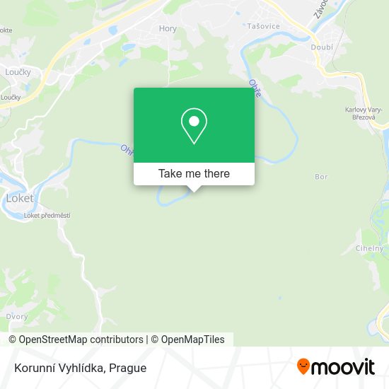 Korunní Vyhlídka map