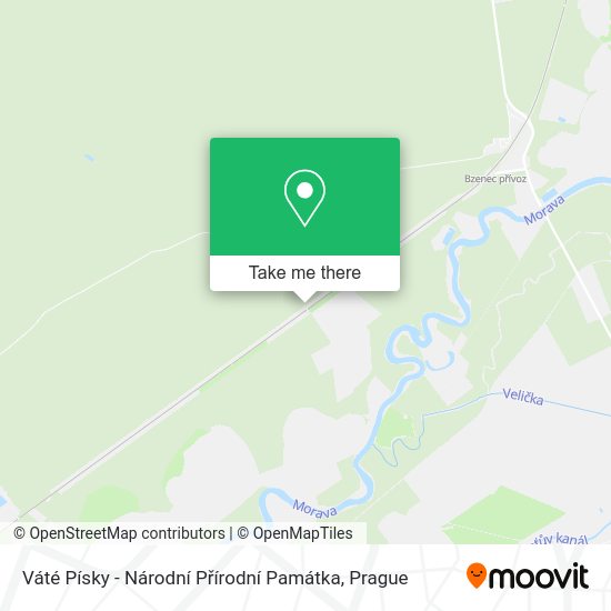 Váté Písky - Národní Přírodní Památka map
