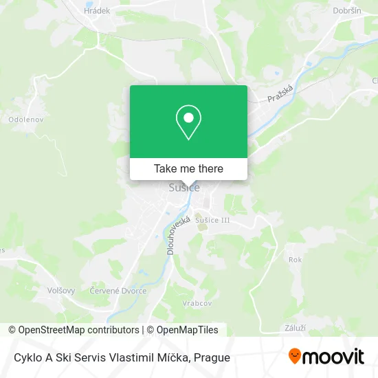 Карта Cyklo A Ski Servis Vlastimil Míčka