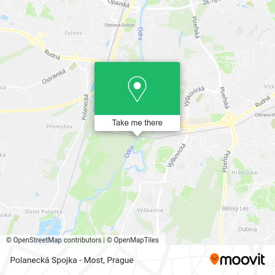 Карта Polanecká Spojka - Most