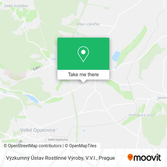 Výzkumný Ústav Rostlinné Výroby, V.V.I. map