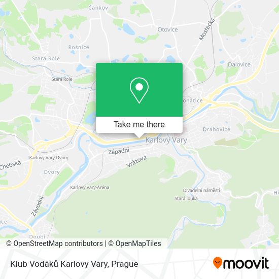Klub Vodáků Karlovy Vary map