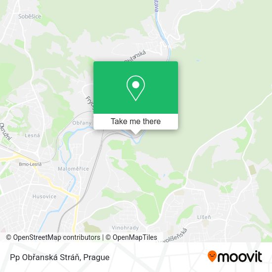 Карта Pp Obřanská Stráň