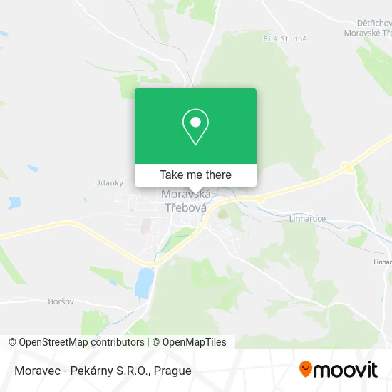 Карта Moravec - Pekárny S.R.O.