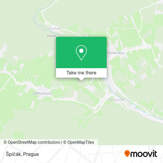 Карта Špičák
