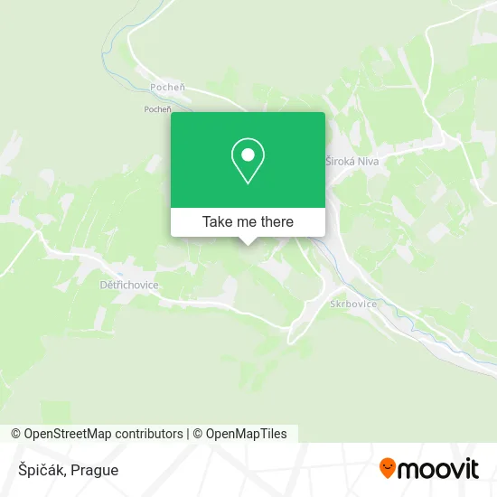 Карта Špičák