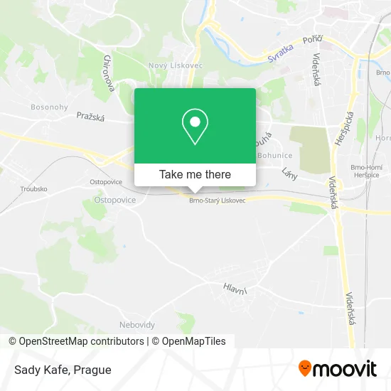 Sady Kafe map