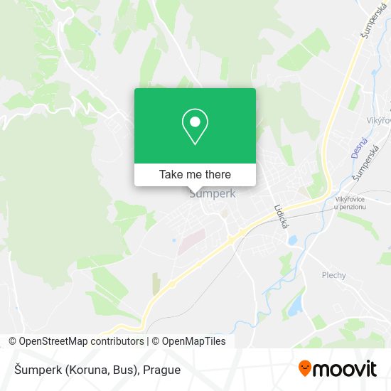Карта Šumperk (Koruna, Bus)