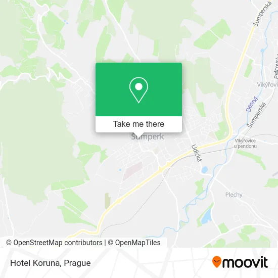 Карта Hotel Koruna
