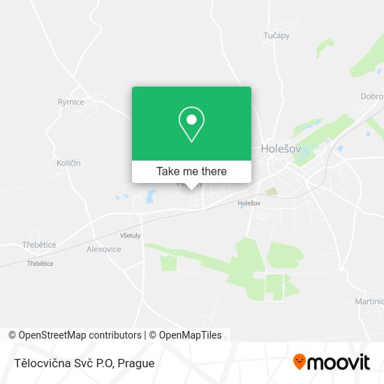 Tělocvična Svč P.O map