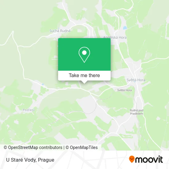 Карта U Staré Vody