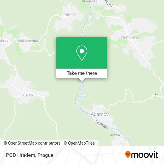 Карта POD Hradem