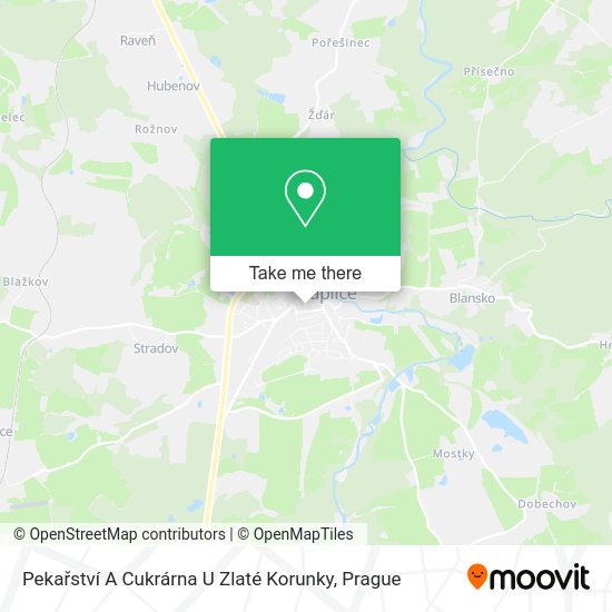 Pekařství A Cukrárna U Zlaté Korunky map