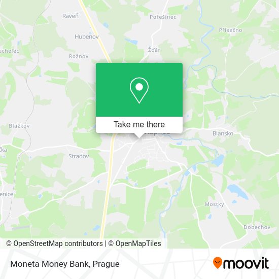 Moneta Money Bank map