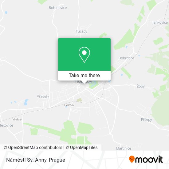 Náměstí Sv. Anny map