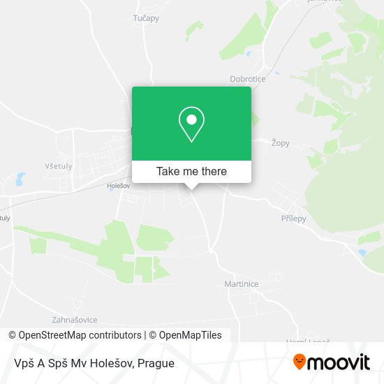 Vpš A Spš Mv Holešov map