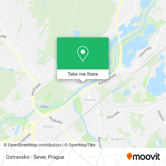 Карта Ostravsko - Sever