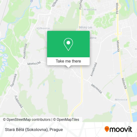 Stará Bělá (Sokolovna) map
