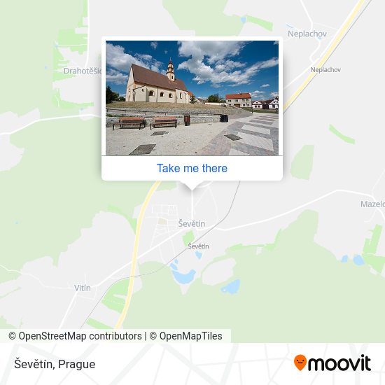 Ševětín map
