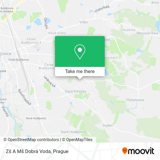 Zš A Mš Dobrá Voda map