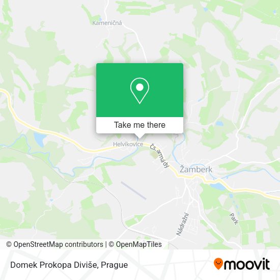Карта Domek Prokopa Diviše