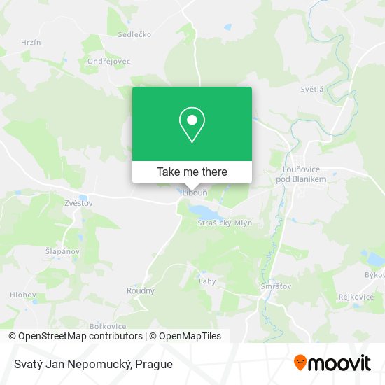 Svatý Jan Nepomucký map