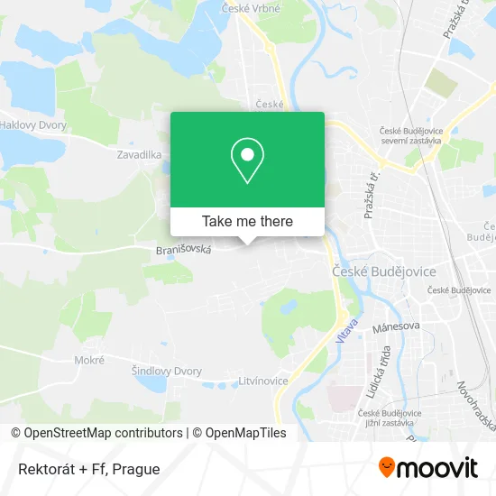 Карта Rektorát + Ff