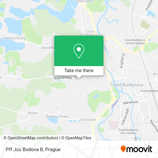 Карта Přf Jcu Budova B