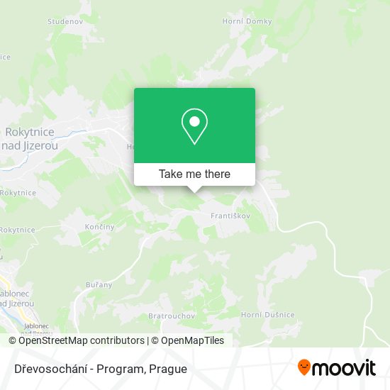Dřevosochání - Program map