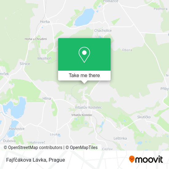 Fajfčákova Lávka map